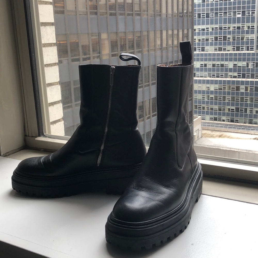 Lug Sole Ankle Boot